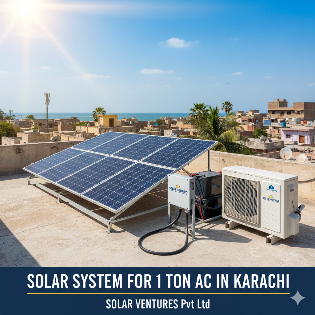 Solar System for 1 Ton AC in Karachi