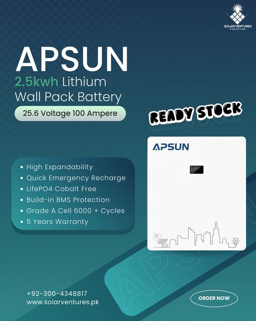 Lithium Battery Solutions in Karachi – Solar Ventures Pvt Ltd